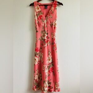 Signature Pink Floral Midi Dress